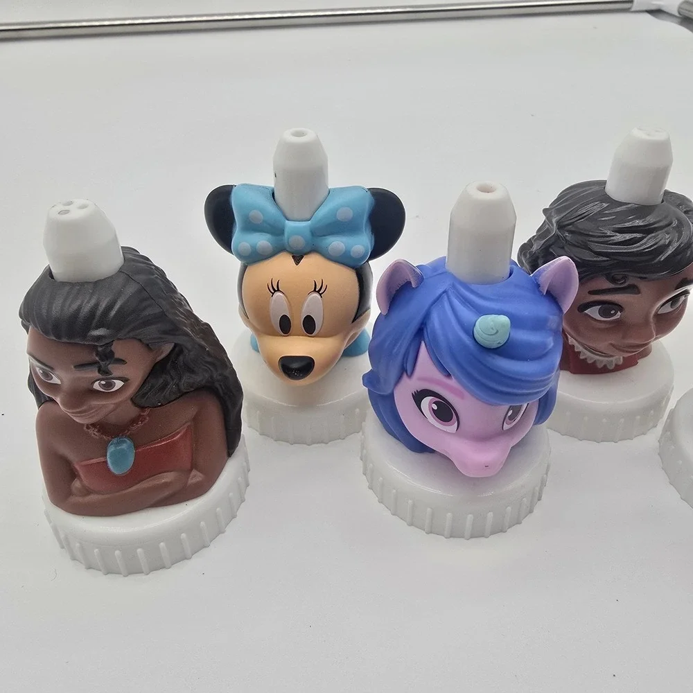Good 2 Grow Lot 8 Juice Bottle Toppers Disney Characters Mickey‎ Minnie Pony